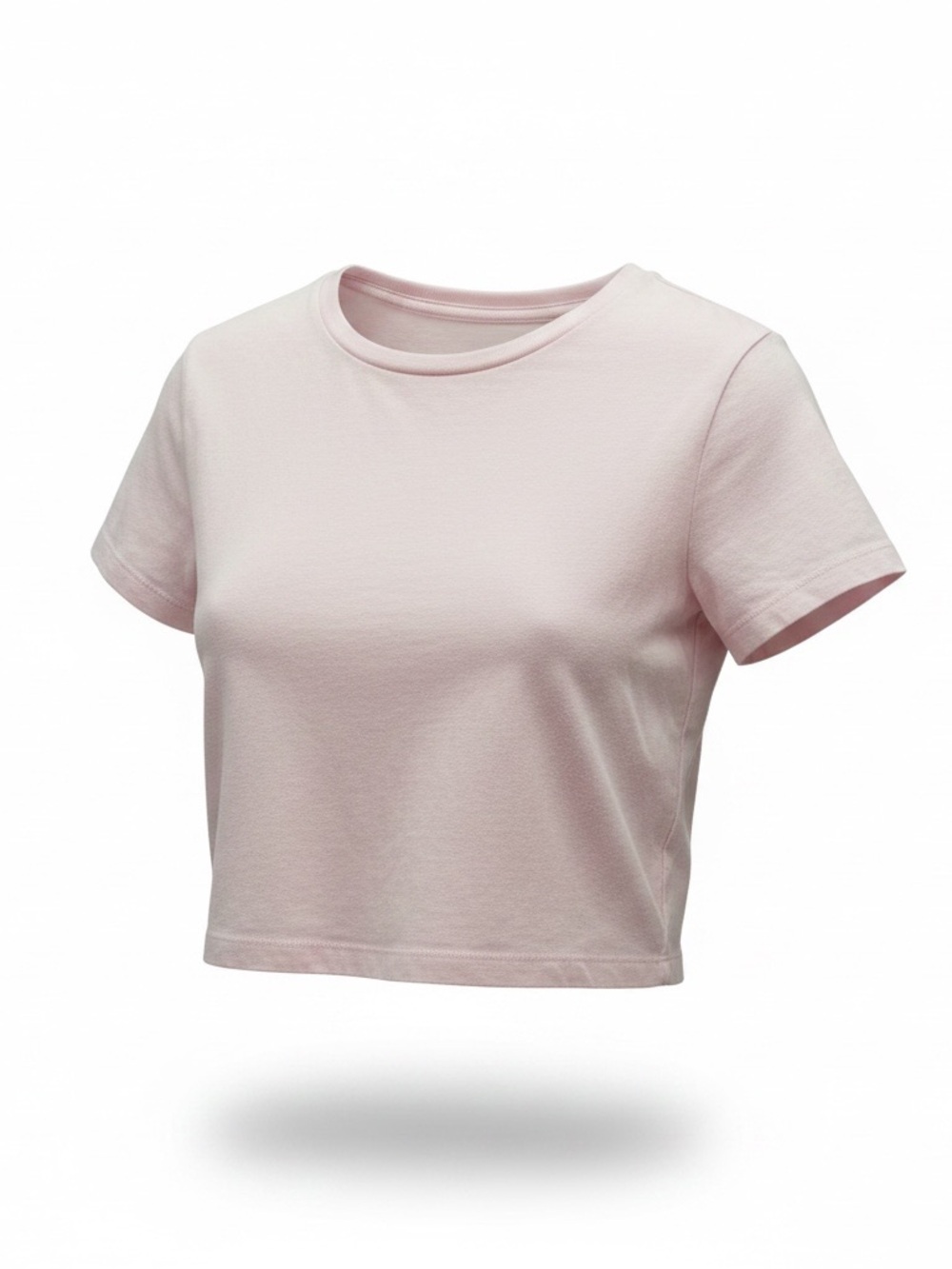 Wild Fable Cropped Short Sleeve Tee – Light Pink | Size Large
